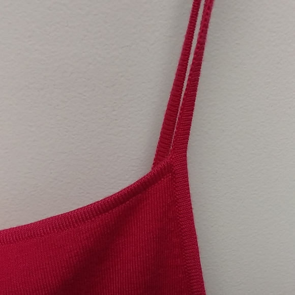 NWT Anthropologie Hot Pink Knit Tank Top - Picture 4 of 14